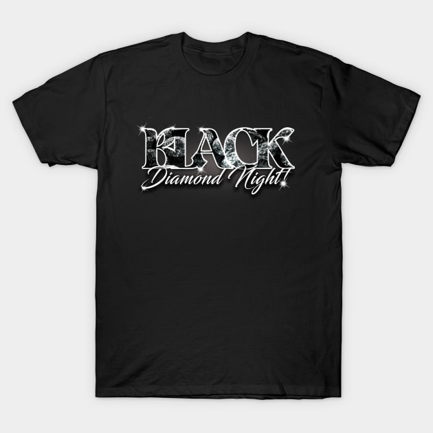 Black Diamond Night Logo T-Shirt by G-Art Swiss